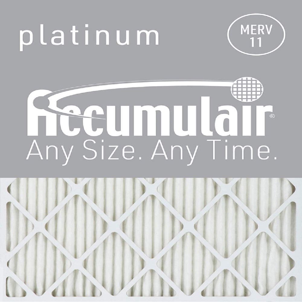 10X20X1 (9.5 X 19.5) Accumulair Platinum 1-Inch Filter (MERV 11) (6 Pack)
