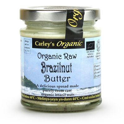 CARLEY'S Organic Raw Brazilnut Butter - Vegan 170g (PACK OF 1)