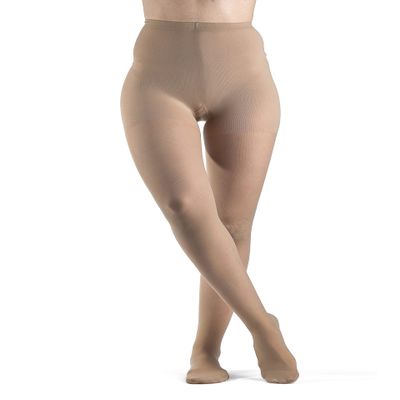 Sigvaris Ever Sheer Pantyhose 20-30mmHg Women's Closed Toe Long Length, Small Long, Black, Large Short, Natural