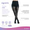 Sigvaris Ever Sheer Pantyhose 20-30mmHg Women's Closed Toe Long Length, Small Long, Black, Large Short, Natural view 2