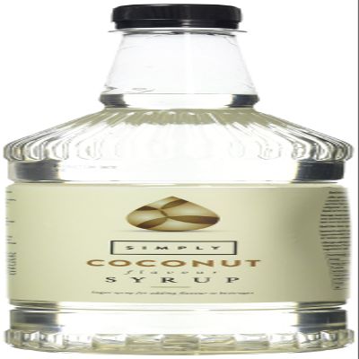 Simply Coconut Syrup, Vegan & Nut Free Flavoured Syrup for Coffee, Cocktails & Baking (1 Litre)