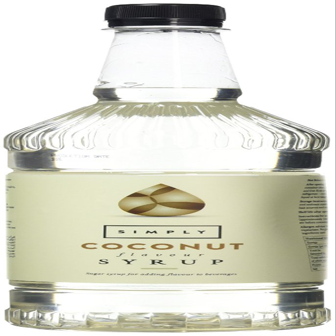 Simply Coconut Syrup, Vegan & Nut Free Flavoured Syrup for Coffee, Cocktails & Baking (1 Litre)
