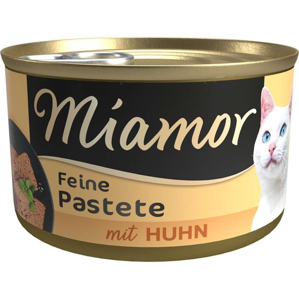 0 Miamor Cat Food Pate, Chicken, Pack of 12 (12 x 85 g)