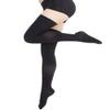 BriteLeafs Thigh High Compression Stockings 20-30 mmHg, Black, Small, Closed Toe, Stay-Up Lace Top, Silicone Band, - Graduated Compression view 1