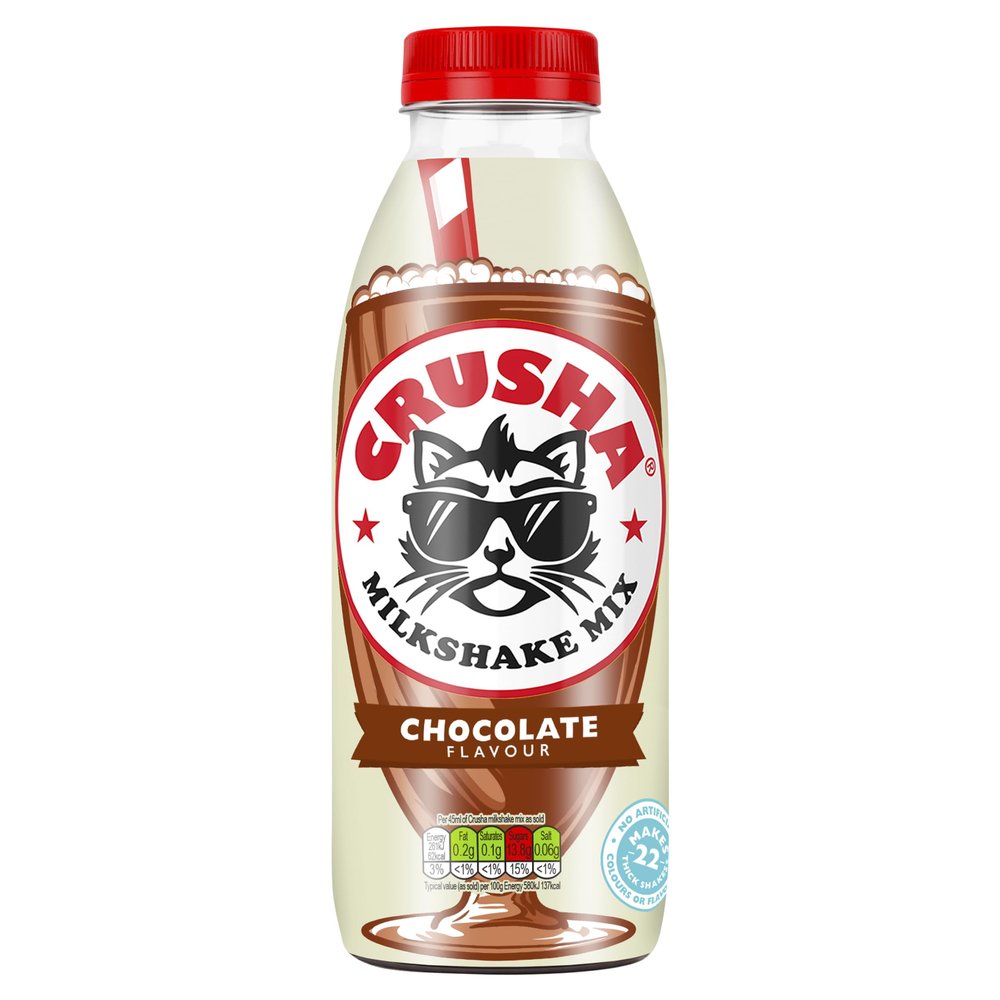Crusha Chocolate Milkshake Flavouring 1L Bottle