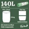 140 Litre x 40 bags BioLiner Compostable Wheelie Bin Liner - Biodegradeable Sacks/Liners - EN 13432 - Compostable 140L Bags with Composting Guide view 3