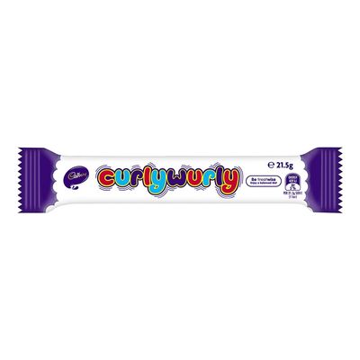 Cadbury Curly Wurly Chocolate Bar, 1-Ounce (Pack of 20)