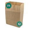 25 Litre x 30 Paper Compostable Bags Kitchen Caddy Liners - Food Waste Bin Liners - EcoSack 25L Biodegradable Bags with Composting Guide view 1