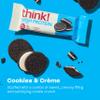 think! Protein Bars, High Protein Snacks, Gluten Free, Kosher Friendly, Cookies and Crme, Nutrition Bars, 2.1 Oz per Bar, 10 Count (Packaging May Vary) view 2