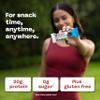 think! Protein Bars, High Protein Snacks, Gluten Free, Kosher Friendly, Cookies and Crme, Nutrition Bars, 2.1 Oz per Bar, 10 Count (Packaging May Vary) view 4