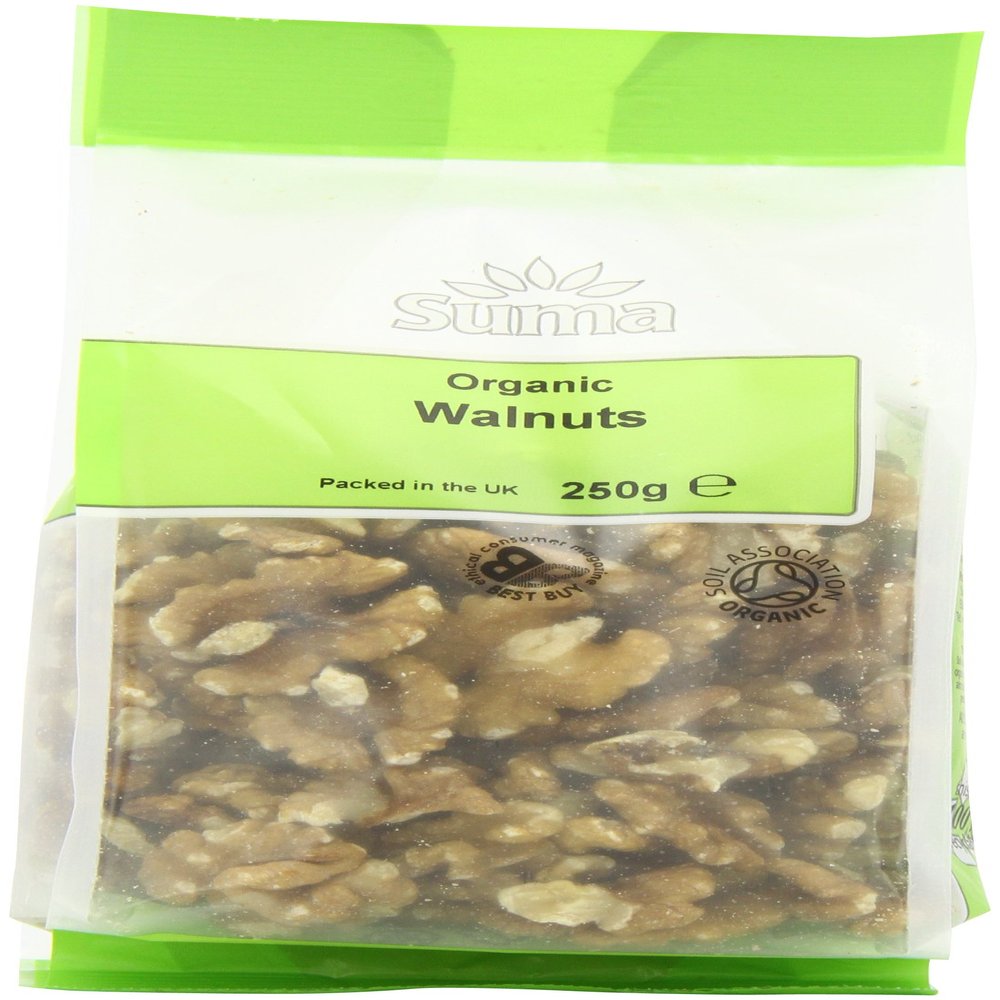 Suma Organic Walnuts 250 g (Pack of 6)