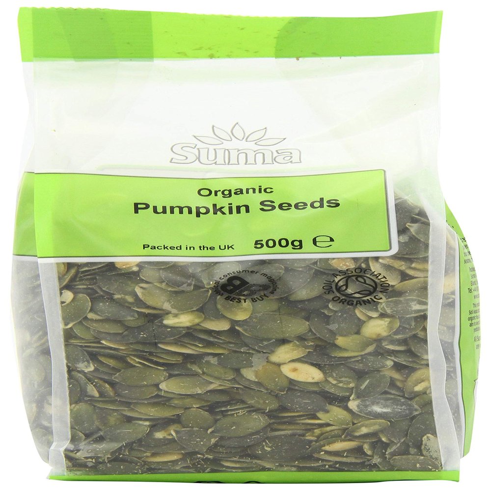 Suma Organic Pumpkin Seeds 500 g (Pack of 6)