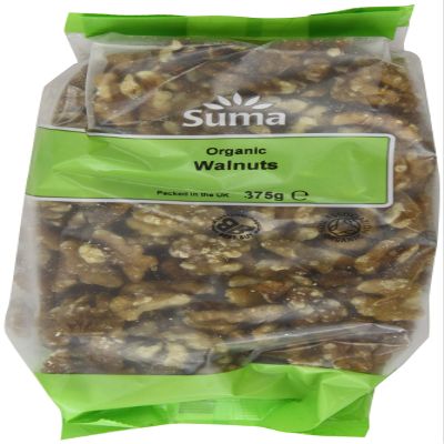 Suma Organic Walnuts 375 g (Pack of 6)