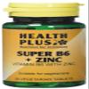 Health Plus Super B6 + Zinc Vitamin B Supplement - 2 X Packs Of 30 Tablets (60 Tablets) view 1