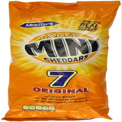 Mcvitie's Original 7 Packs Mini Cheddars 25 G (pack Of 25)