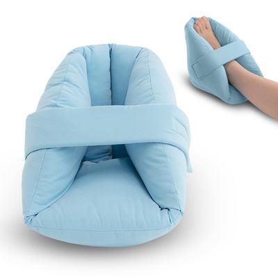 NYOrtho Heel Protector for Pressure Sores - 2 Ultra Soft Boots - 2 Layer Heel Protectors for Bed Sores - Foot Pillows - Water Resistant - Peachskin Fabric