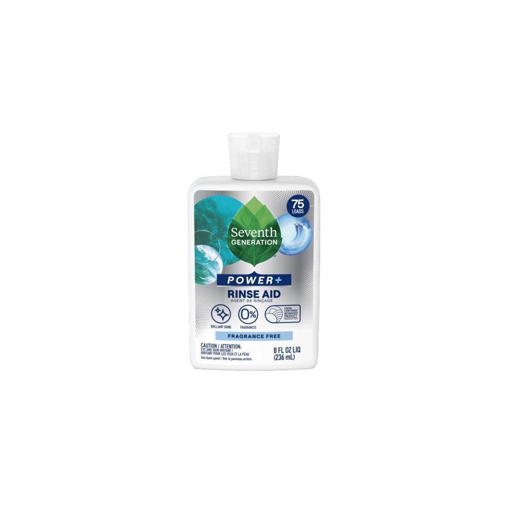 SEVENTH GENERATION DISH RINSE AID,FR & CLR, 8 FZ