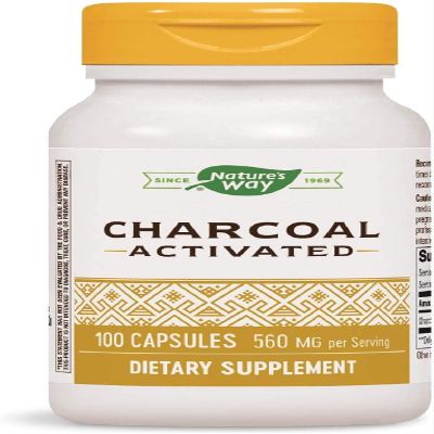 Nature's Way - Activated Charcoal High Adsorbency Certified Potency - 100 Capsules