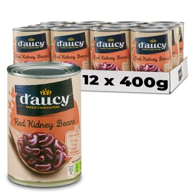 D'aucy Red Kidney Beans 400 g (Pack of 12)