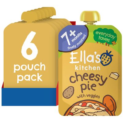 Ella's Kitchen Stage 2 from 7 Months Organic Cheese Pie 130 g (Pack of 6)