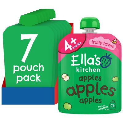 Ella's Kitchen Stage 1 From 4 Months First Taste - Apples 70 g (Pack of 7)