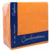 100 Orange Napkins 33cm 2ply view 1