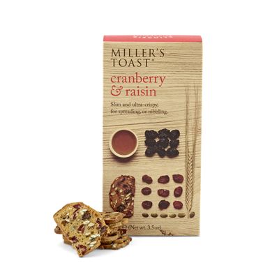 Artisan Biscuits Miller's Toast Cranberry and Raisin 100 g (Pack of 3)