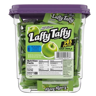 Sour Apple Laffy Taffy Minis (145ct tub)