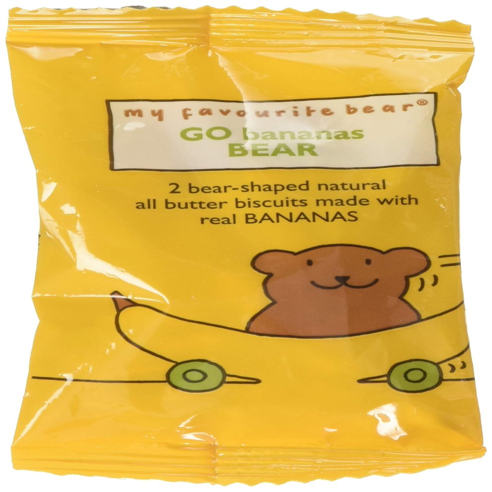 Artisan Biscuits My Favourite Bear Banana Bear Shaped Biscuits Twin Pack, 25 g