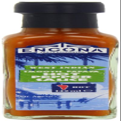 Encona West Indian Smooth Papaya Hot Pepper Sauce 142 ml (Pack of 6)