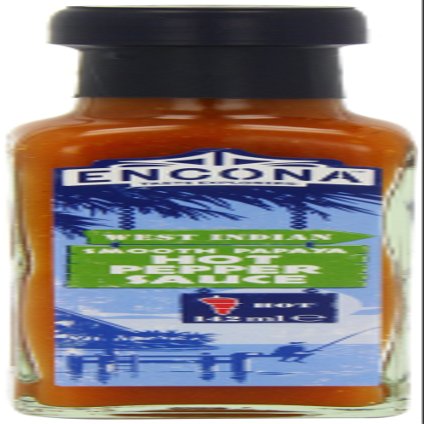 Encona West Indian Smooth Papaya Hot Pepper Sauce 142 ml (Pack of 6)