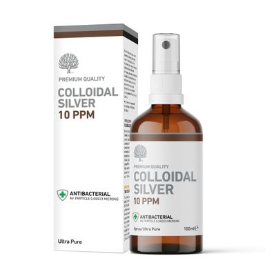 Nature's Greatest Secret Premium Quality Antibacterial 10ppm Colloidal Silver Spray 100ml