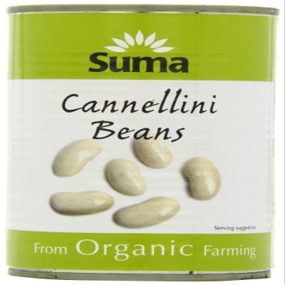 Suma Organic Cannellini Beans 400 g (Pack of 12)