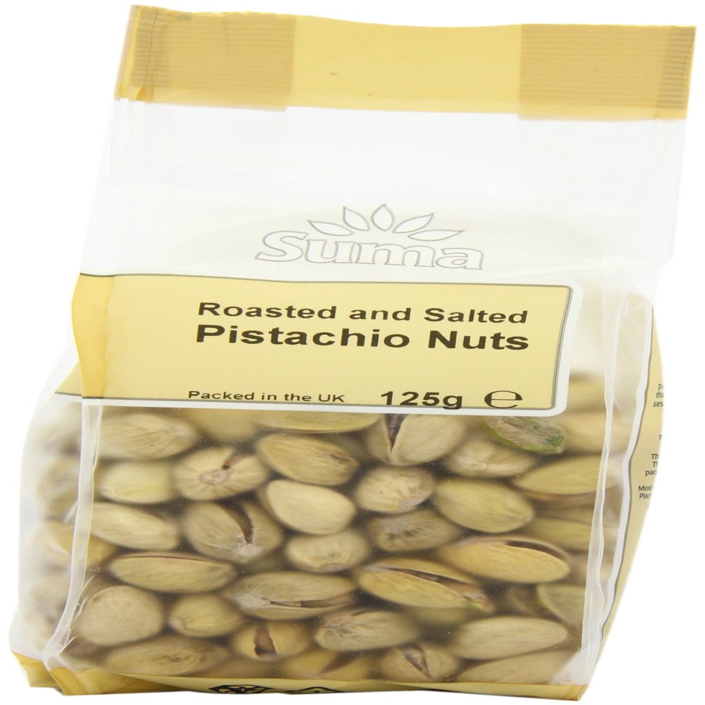 Suma Salted Pistachio Kernels 125 g (Pack of 6)