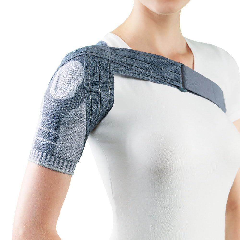 OPPO AccuTex Breathable Shoulder Support for rotator cuff & tendon injury, dislocation, instability, arthritis, strain, pain relief (XX-Large)