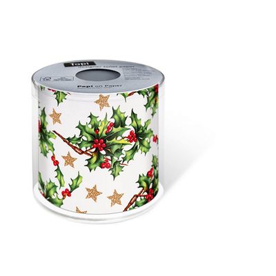 Christmas Designer Toilet Paper Holly All Over