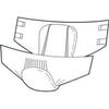 HOMECRAFT Supreme Fit All-in-One Briefs, Pack of 26, Regular +, Medium, Adult Diapers for Men and Women, Incontinence Pants with Anti-Leak Barriers for Hygienic Use, Absorbent Undergarments view 2