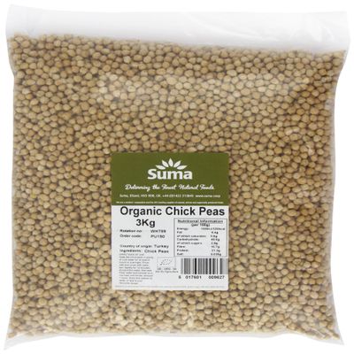 Suma Organic Chick Peas 3 kg