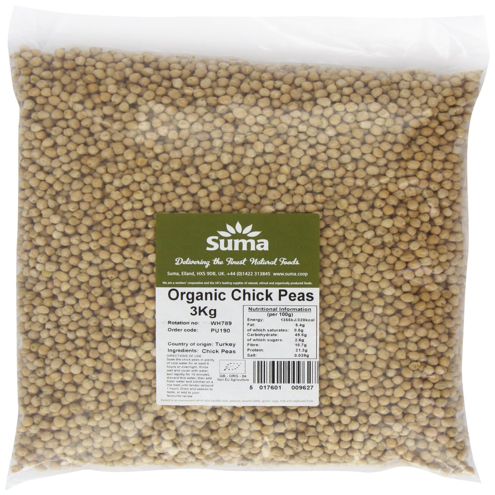 Suma Organic Chick Peas 3 kg