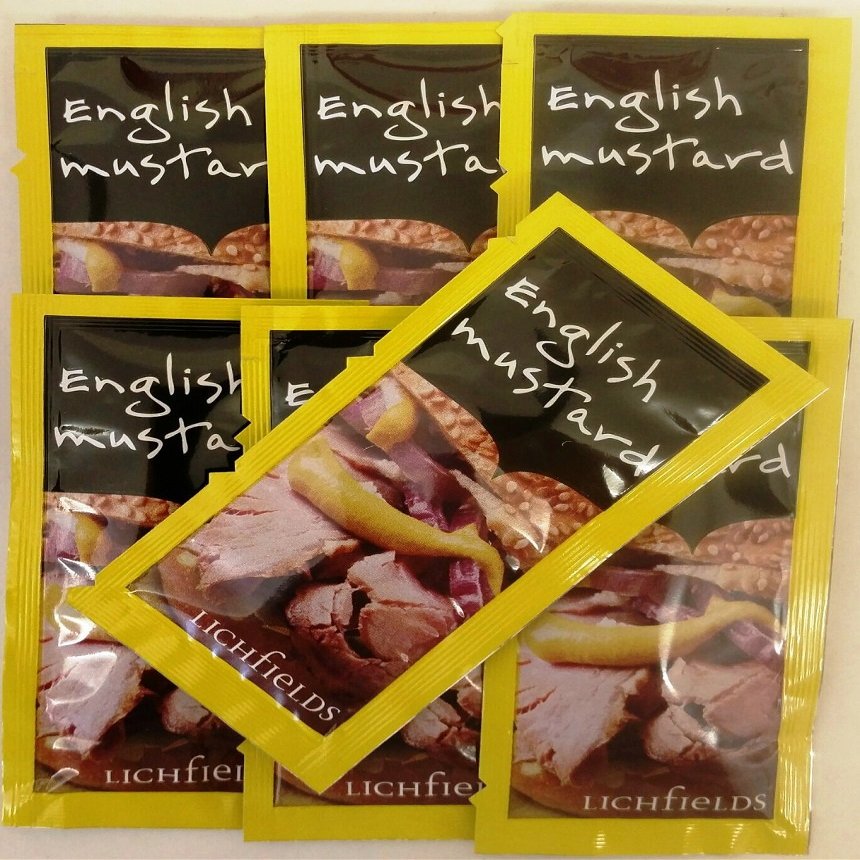 50 English Mustard - 50 Individual sachets
