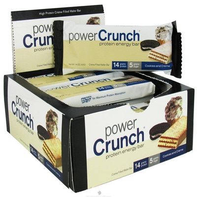 Power Crunch Protein Bar Original Cookies And Cream 1.40 Ounces (Case Of 12)
