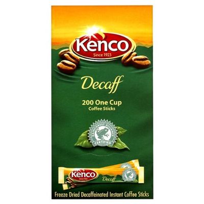 Kenco Decaff 200 One Cup Coffee Sticks - Pack of 4