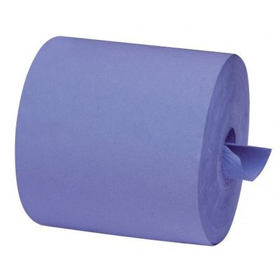 6 x Centrefeed 2ply Hand Towels Blue Each Roll 150m