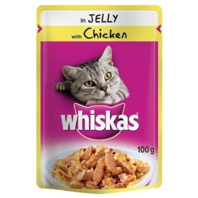 WHISKAS Pouch in Jelly with Chicken 100g - Pack of 24