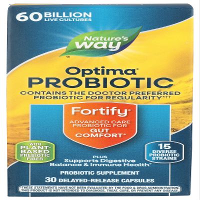 Nature's Way Primadophilus Optima Advanced 60 Billion Vegetarian Capsules, 30 Count