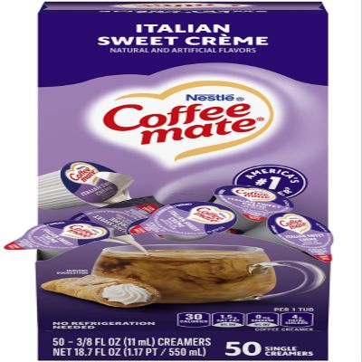 Coffee-mate - Liquid Coffee Creamer, Italian Sweet Creme, 0.375 oz Cups, 50/Box 84652 (DMi BX by Coffee-mate by Coffee-mate