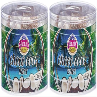 Pack of 2 x Jannis Coconut Bites 200g (One Size, Choco Coco Bites)