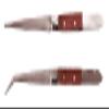 Amtech Wooden Handle Tweezer Set, Stainless Steel Precision Straight & Curved Tweezers with Ergonomic Timber Grips, 2-Piece Set for Craft, Electronics & Detail Work view 2