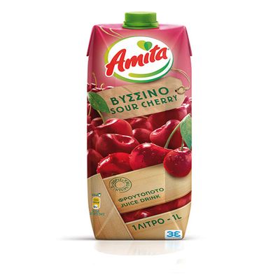Amita Sour Cherry Juice Drink 1L (Pack of 8)