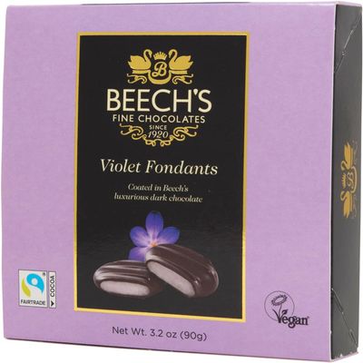 Beech's Violet Fondants, 90g - Floral Chocolate-Covered Creams